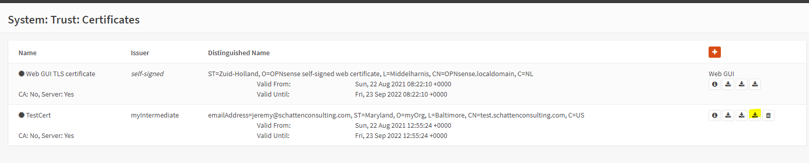 How to use OPNSense as a Certificate Authority (CA)